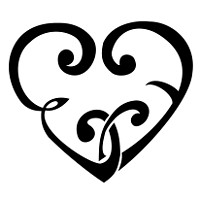 E+F heart tattoo photo