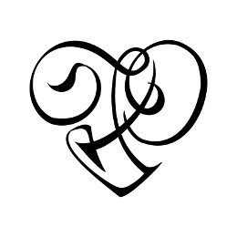 F+P heart tattoo