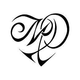 M+P heart tattoo photo