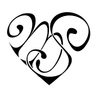 M+S heart tattoo