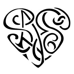 SAES heartigram tattoo