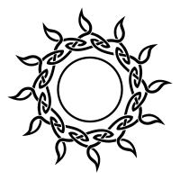 Celtic sun tattoo