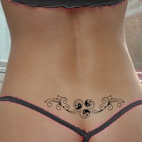 Yin Yang backpiece tattoo