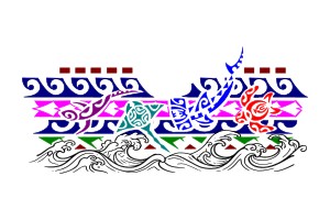 Polynesian Japanese mixed band tattoo