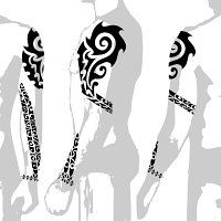 Tribal armsleeve tattoo photo