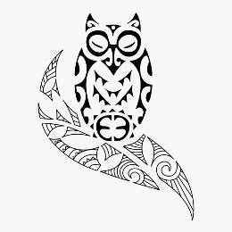 Tiki owl tattoo