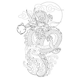 Japanese dragon tattoo