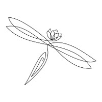 Dragonfly and lotus tattoo photo