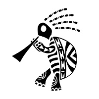 Kokopelli turtle tattoo photo