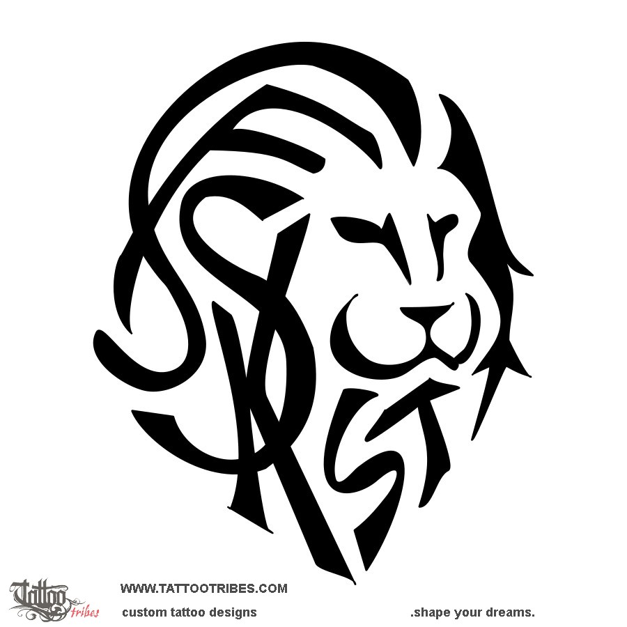 SF+SK+ST lion tattoo: Children