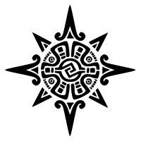 Aztec star tattoo