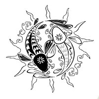 Yin Yang Pisces tattoo