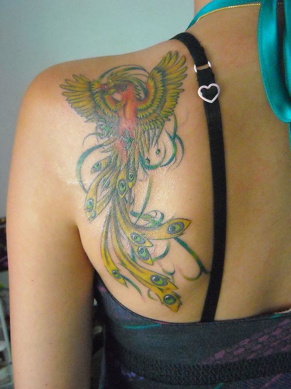 Ana - Color Phoenix tattoo