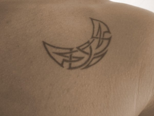 Antonio - Celtic moon tattoo photo