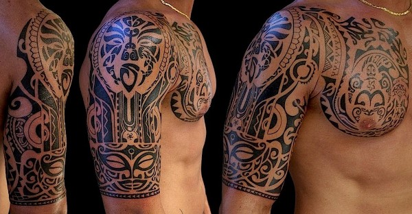 Antonio - Polynesian piece tattoo