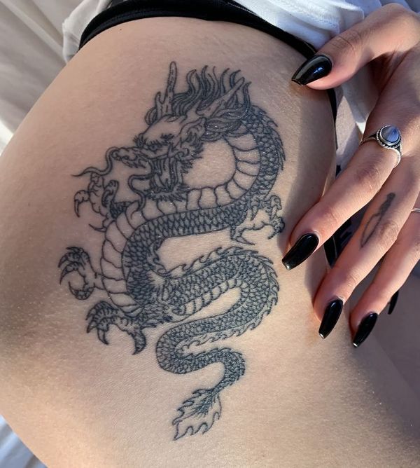 Asuncion - Chinese dragon tattoo photo