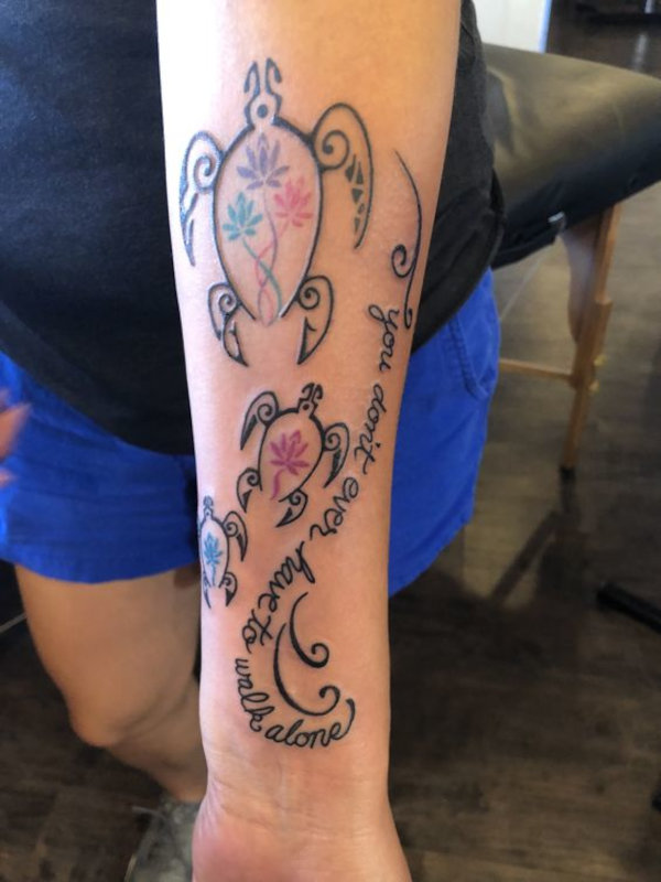 Birdie - Family turtles tattoo photo
