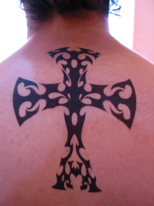 Boo Gee - Tribal cross tattoo photo