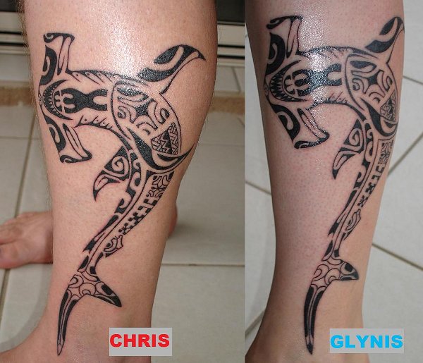 Chris & Glynis - Hammerheads tattoo photo