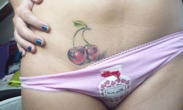 Ella - Cherries tattoo photo