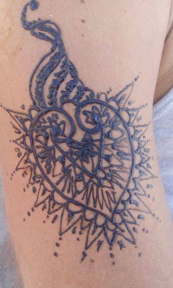 Elyart - Henna heart tattoo