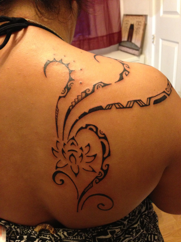 Guest - Lotus Polynesian tattoo photo