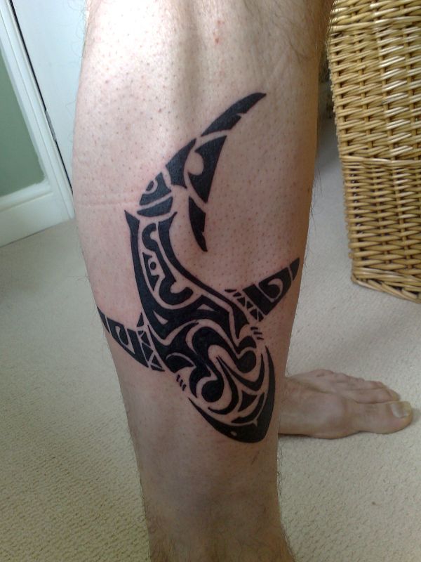 John - Maori shark tattoo