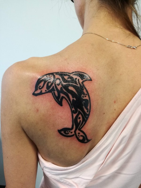 Mamu - Tribal dolphin tattoo photo