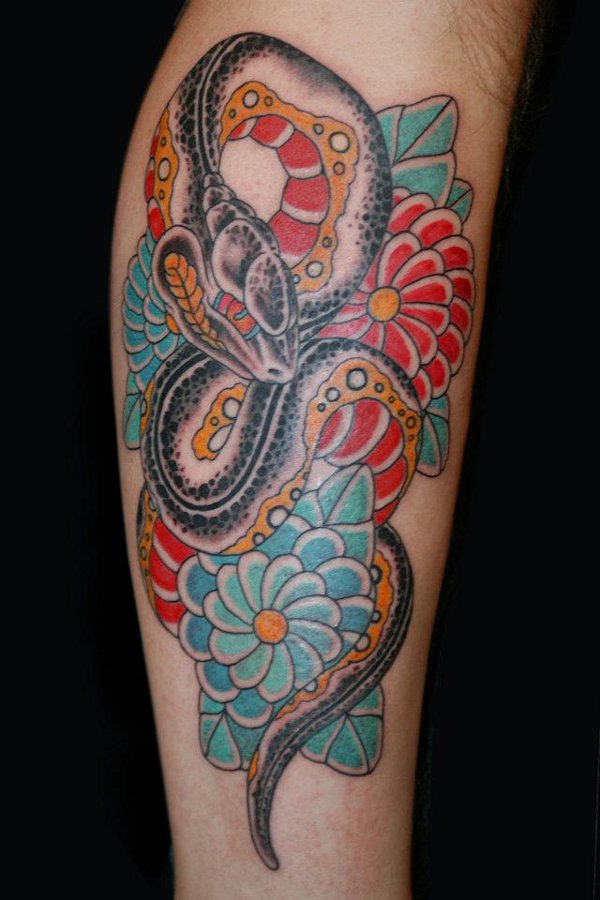 Mattia - Snake tattoo