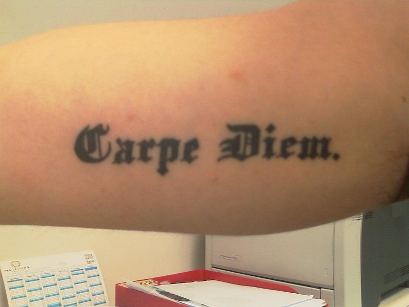 Michele - Carpe Diem tattoo