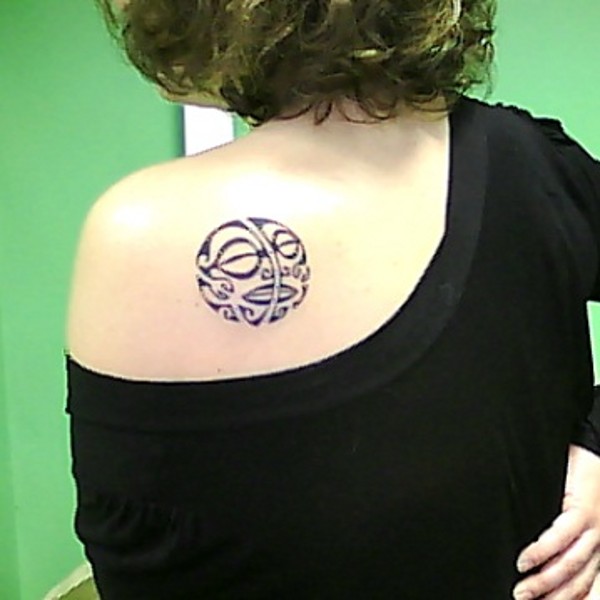 Milena - Sun-moon tattoo photo