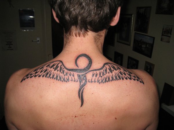 Paul - Winged ankh tattoo