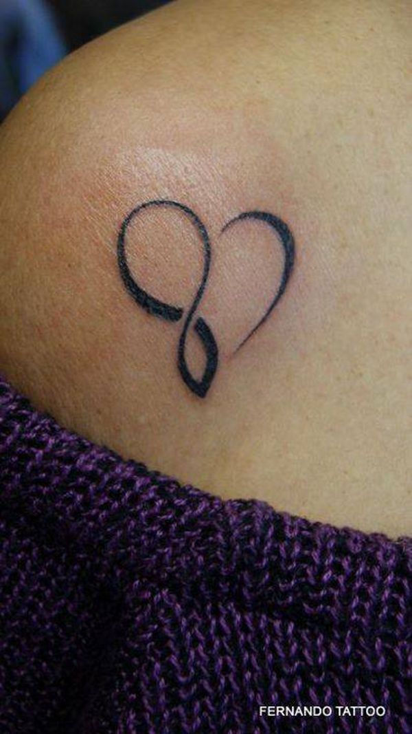 Sara - Infinity heart tattoo photo