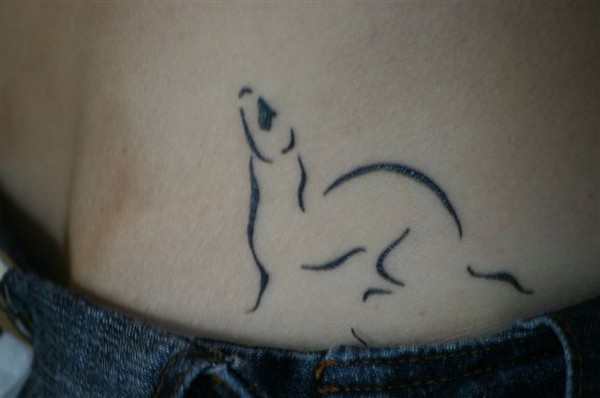 Viviana - ferret tattoo