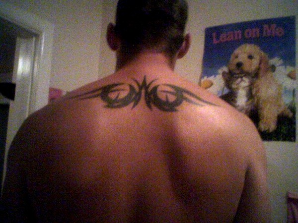 Zac - Tribal wings tattoo photo